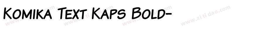 Komika Text Kaps Bold字体转换